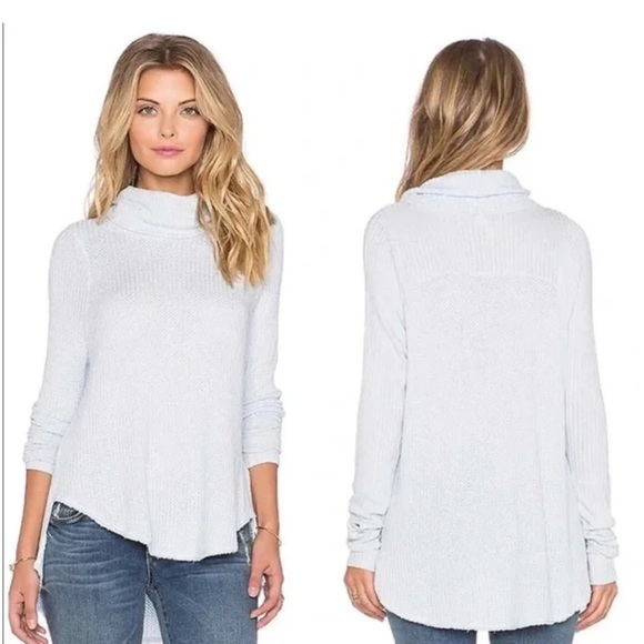 We The Free by Free People The Kristina Thermal Boho, ivory, size xs - Picture 1 of 5